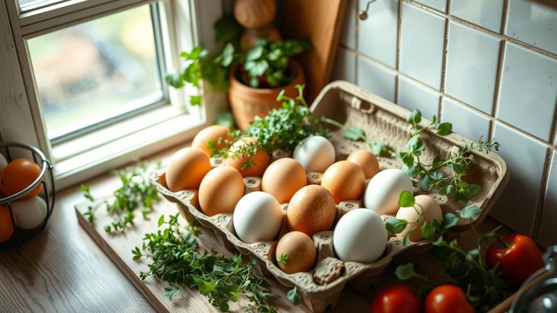 Eier aufbewahren: Optimale Lagerung für frische, lange haltbare Eier