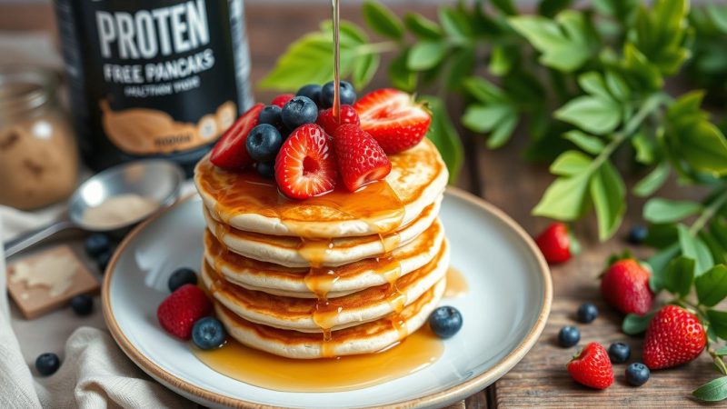 Proteinreiche Pancakes mit Proteinpulver Rezept