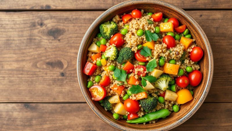 Quinoa Gemüsepfanne: Schnelle und ausgewogene Mahlzeit
