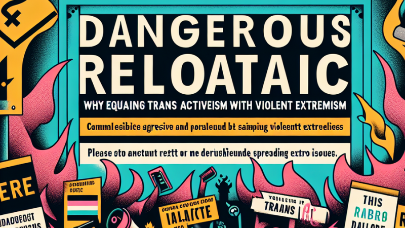 Die gefährliche Rhetorik: Warum die Gleichsetzung von Trans-Aktivismus mit gewalttätigem Extremismus besorgniserregend ist