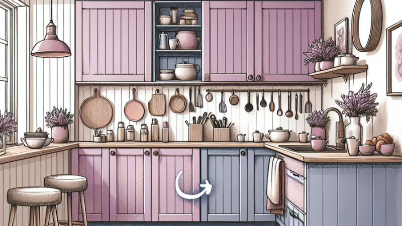 Lilafarbene Vorratstüren: So bringt Kendalls Küchen-Trick sofort Farbe, Stil und Persönlichkeit in Ihr Zuhause