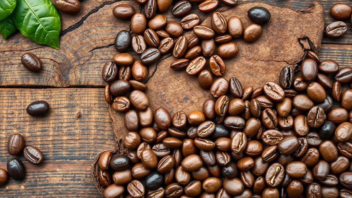 kaffeebohnen aus verschiedenen ländern