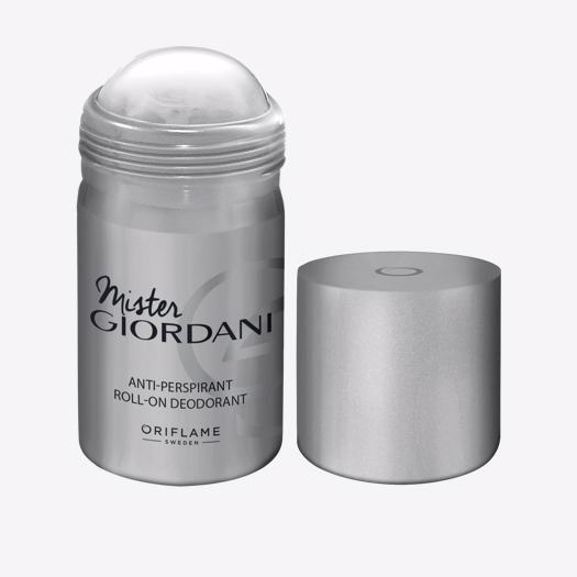 Mister Giordani Antiperspirant Roll-On Deodorant von Oriflame geöffnet