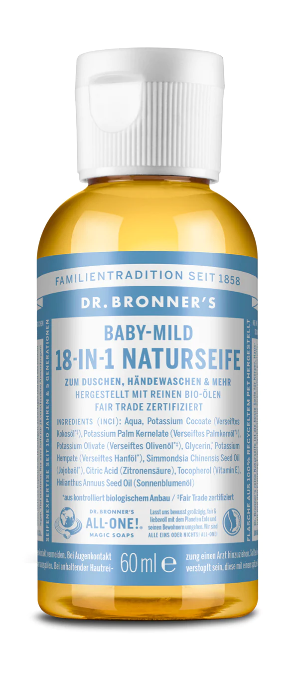 Dr Bronner 18-IN-1 NATURSEIFE Baby-Mild 60ml