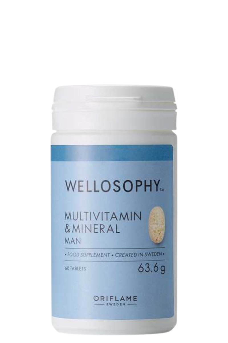 Wellosophy Multivitamin und Mineral Man hochformat