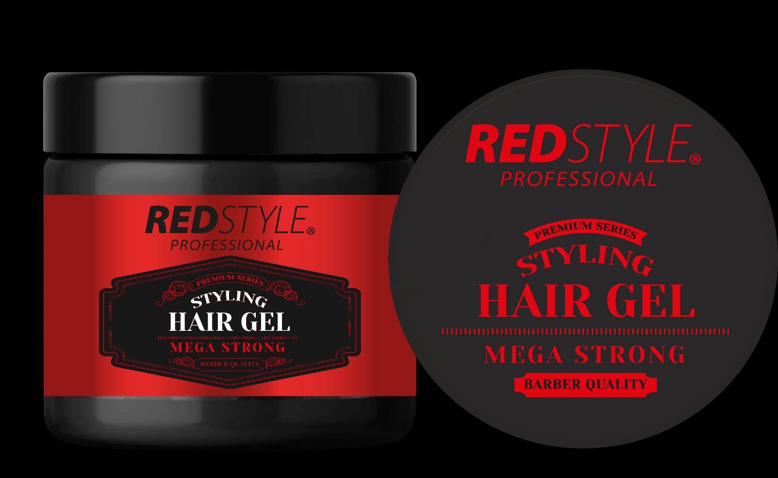 Redstyle Professional Styling Hair Gel Mega Strong - Styling Gel, Perfekter Glanz in Friseur-QualitÃ¤t