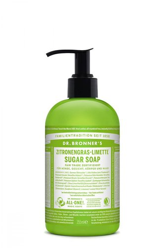 Dr. Bronner s Bio Sugar Soap Zitronengras-Limette  Duschcreme  355ml