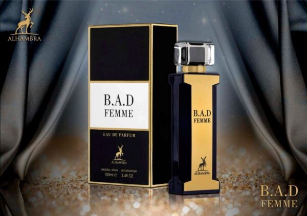 Alhambra Parfum B.A.D Femme Eau de Parfum für Damen, Frauenduft,  Arabisches Parfum, BAD Femme 2
