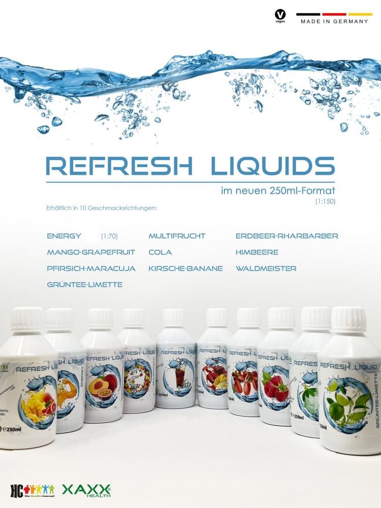 HC Refresh Liquid Konzentrat  alle geschmacksrichtungen