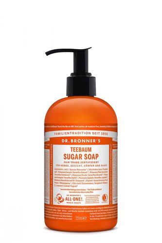 Dr. Bronner s Bio Sugar Soap Teebaum Duschcreme 355ml