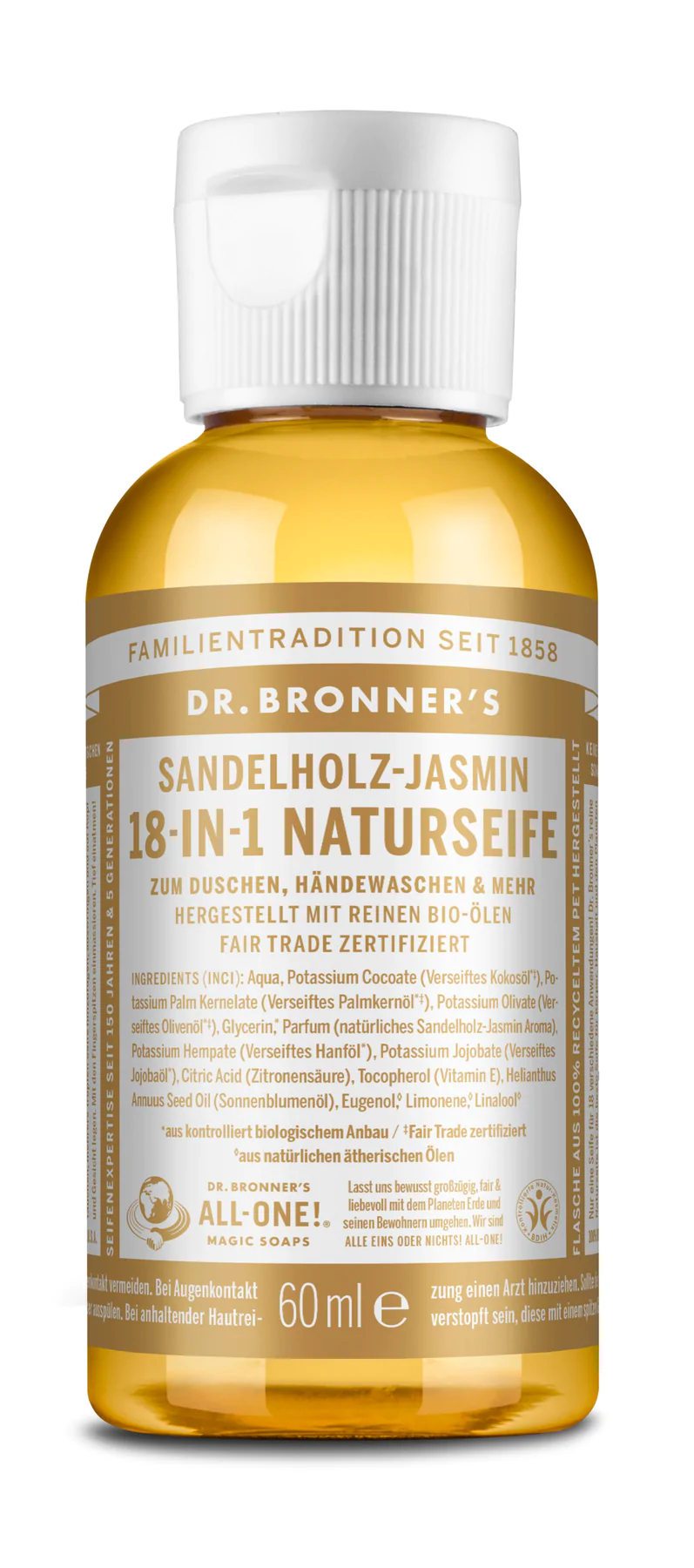 Dr. Bronner 18-IN-1 NATURSEIFE  Sandelholz-Jasmin 60ml
