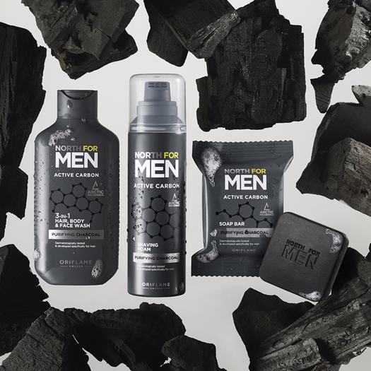 North For Men Active Carbon 3-in-1 Haar, Körper und Gesichts-Waschgel 4