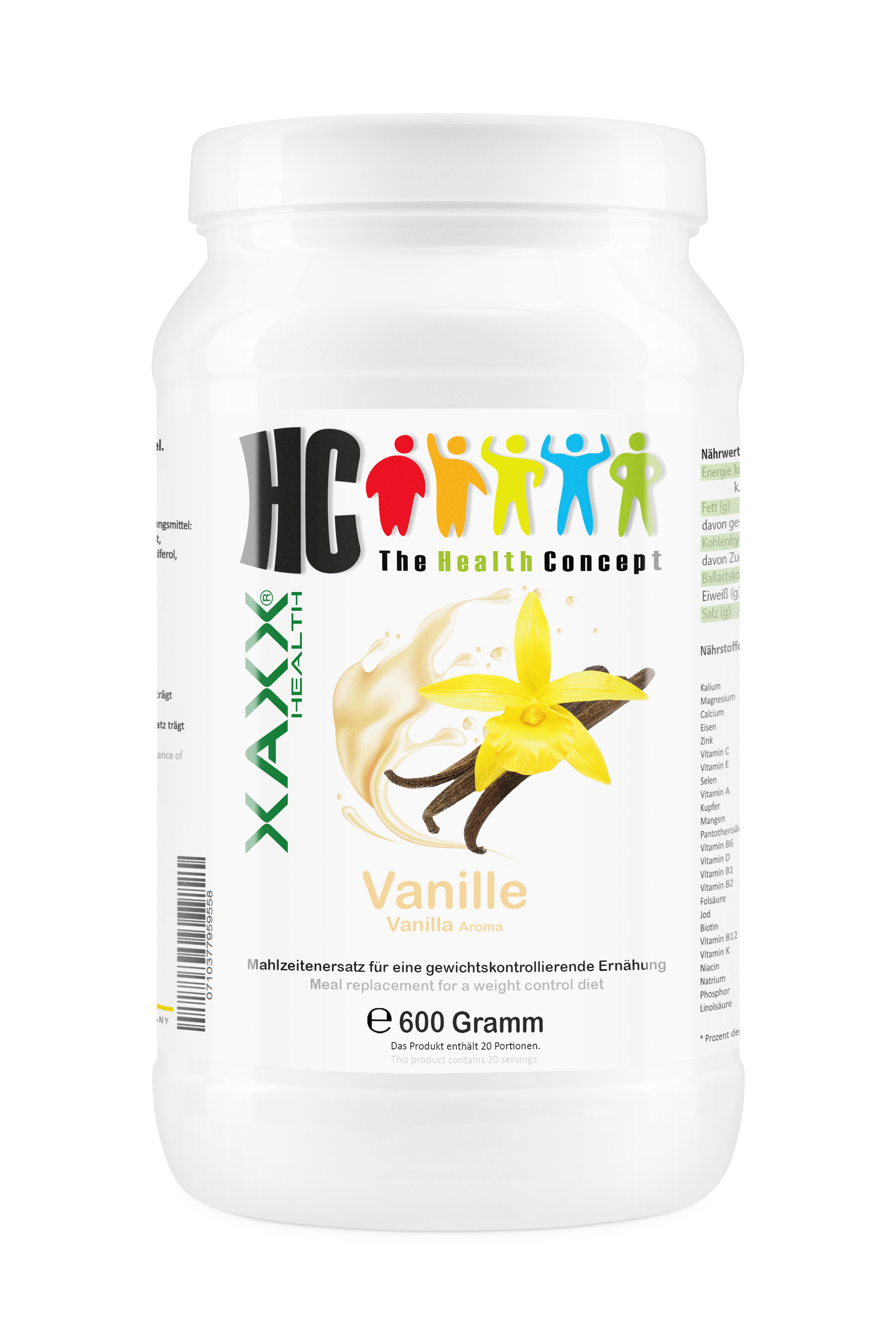 HC Body Control Shake Vanille 600G - 20 Mahlzeiten