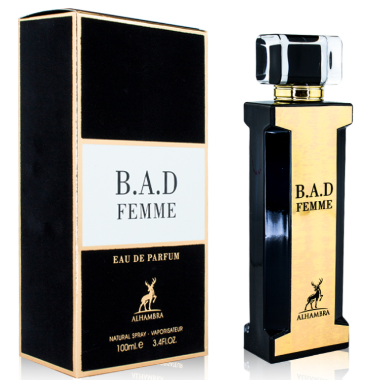 Alhambra Parfum B.A.D Femme Eau de Parfum fÃ¼r Damen, Frauenduft,  Arabisches Parfum, BAD Femme