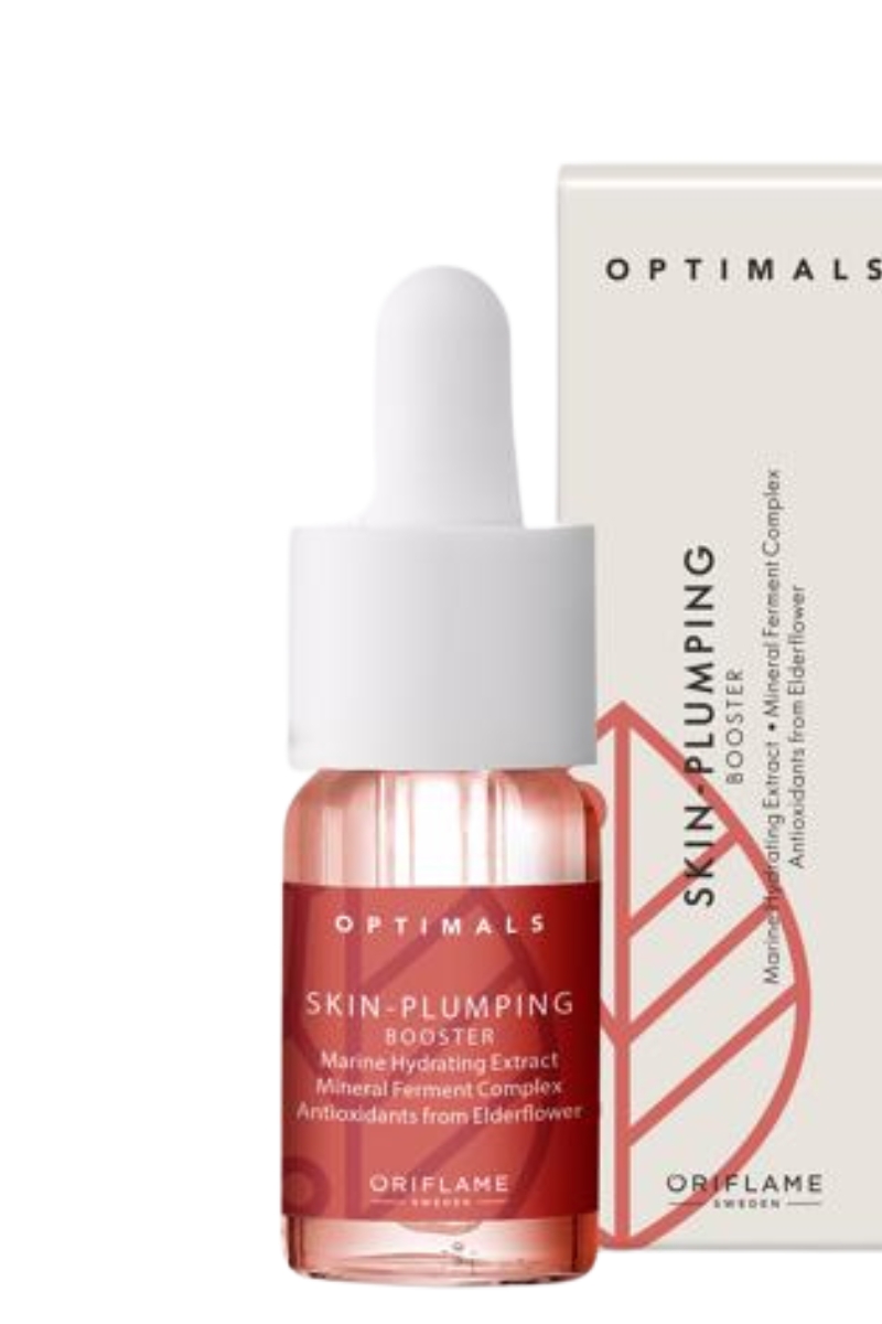 Optimals Skin-Plumping Booster mit verpackung