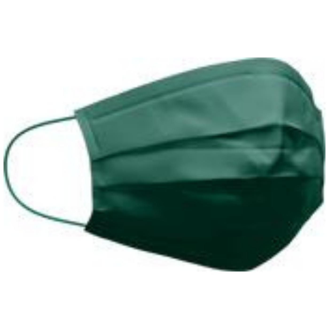 30 OP-Masken in Dunkelgrün, Waldgrün, 3-lagige Einweg Mund- Nasenmaske - Mit Nasenbügel und Safe Shield Technologie 3