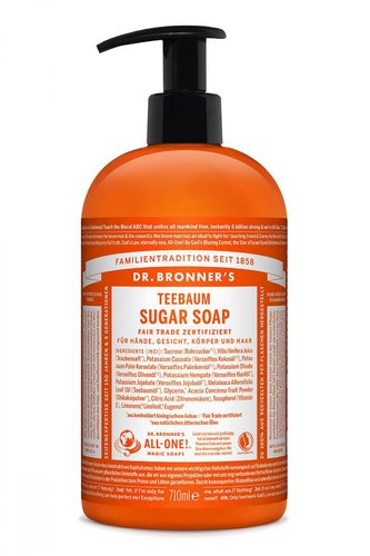 Dr. Bronner s Bio Sugar Soap Teebaum Duschcreme 710ml