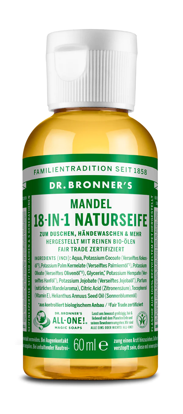 Dr. bronner´s 18-in-1 naturseife mandel 60ml