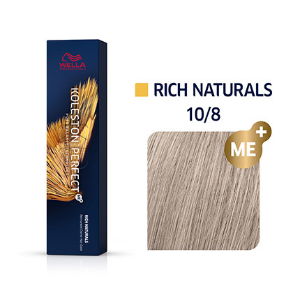 WELLA KOLESTON PERFECT Rich Naturals, Permanente Haarfarbe Friseur 108 Hell-Lichtblond Perl