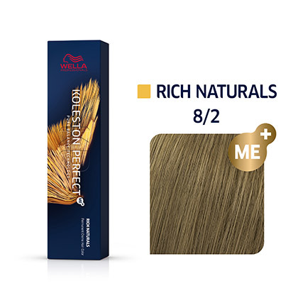 WELLA KOLESTON PERFECT Rich Naturals, Permanente Haarfarbe Friseur 82 Hellblond Matt