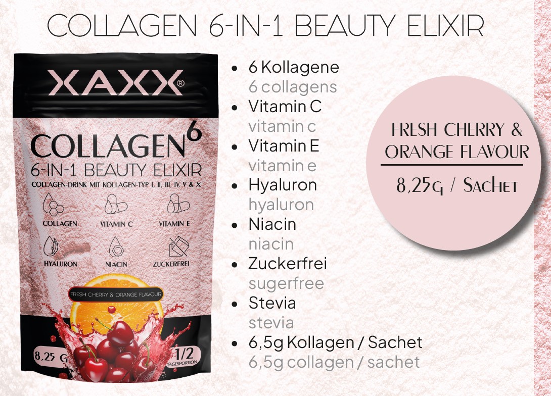 Collagen 6-In-1 Beauty Elixir - Collagen-Drink von XAXX 4