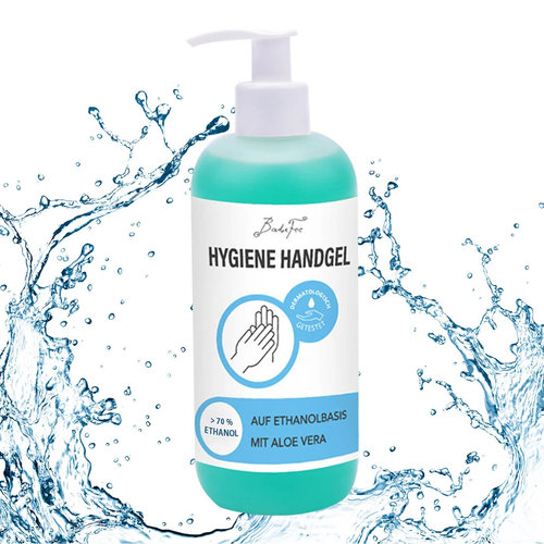 BadeFee Hygiene Handgel - Pumpspender, zieht schnell ein