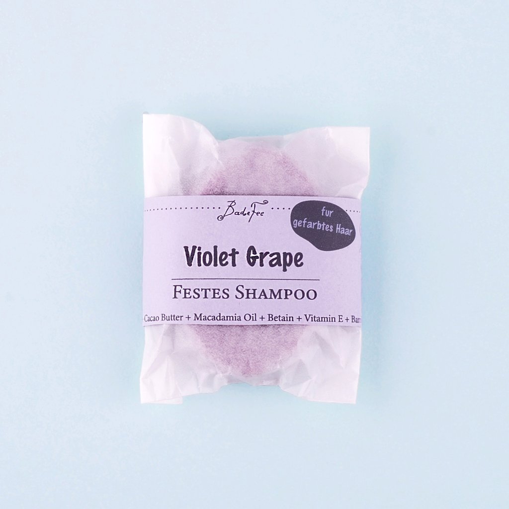 Festes Shampoo Violet Grape badefee 2