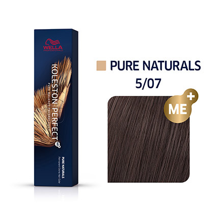 WELLA KOLESTON PERFECT Pure Naturals, Permanente Haarfarbe Friseur 5 07