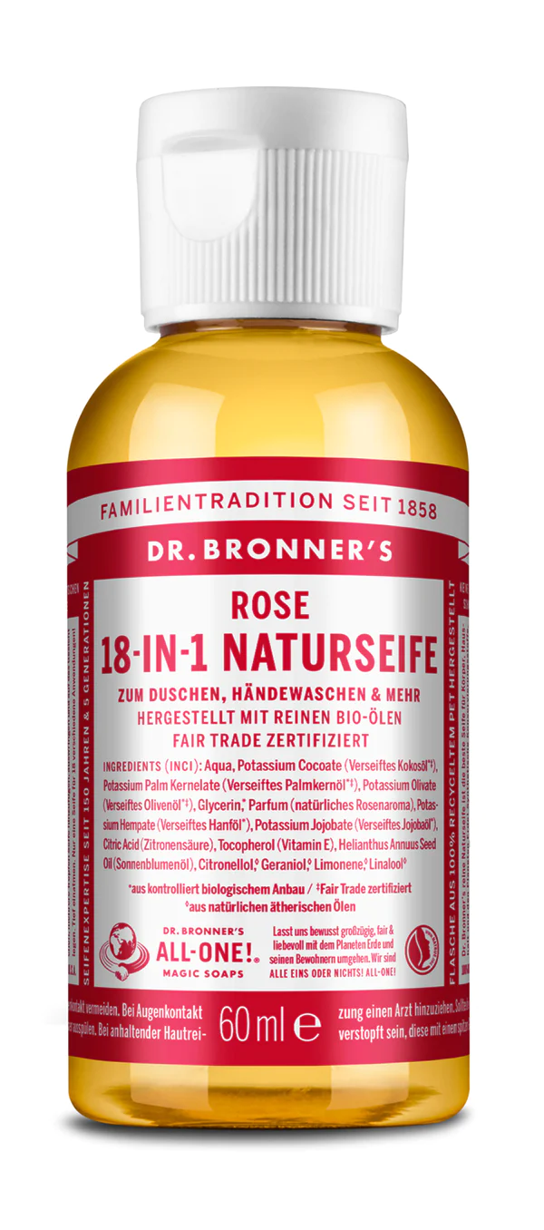 Dr Bronner 18-IN-1 NATURSEIFE Rose 60ml