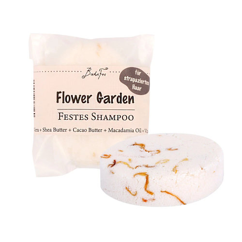 BadeFee Festes Shampoo Flower Garden - Reparierend, vegan
