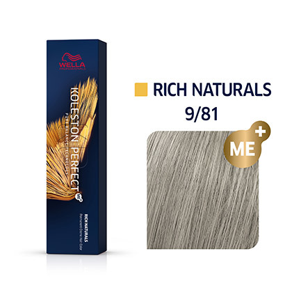WELLA KOLESTON PERFECT Rich Naturals, Permanente Haarfarbe Friseur 981 Lichtblond Perl-Asch